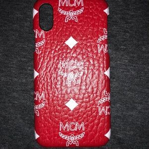 Red MCM Iphone X Casing